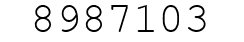 Number 8987103.