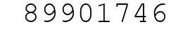 Number 89901746.