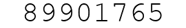Number 89901765.