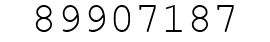 Number 89907187.