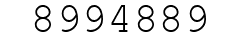 Number 8994889.