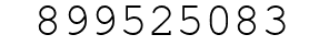 Number 899525083.