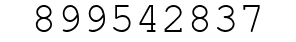 Number 899542837.