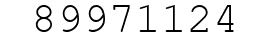 Number 89971124.