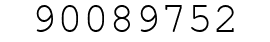 Number 90089752.