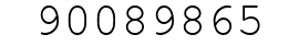 Number 90089865.