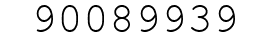 Number 90089939.