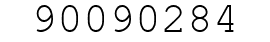 Number 90090284.