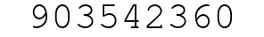 Number 903542360.