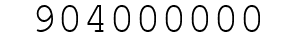Number 904000000.