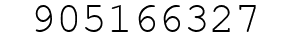 Number 905166327.