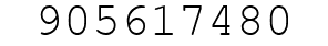 Number 905617480.