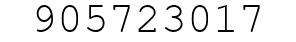 Number 905723017.