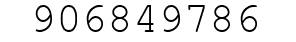 Number 906849786.