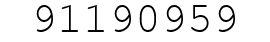Number 91190959.