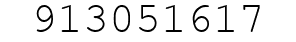 Number 913051617.