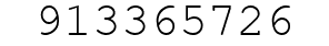Number 913365726.