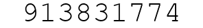 Number 913831774.