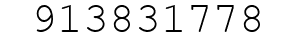 Number 913831778.