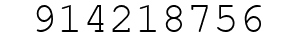 Number 914218756.