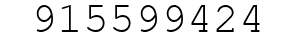 Number 915599424.