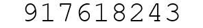Number 917618243.