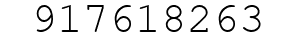 Number 917618263.