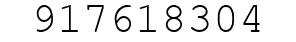 Number 917618304.