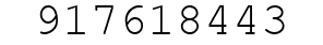 Number 917618443.