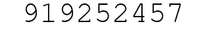 Number 919252457.
