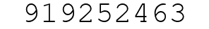 Number 919252463.