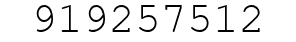 Number 919257512.