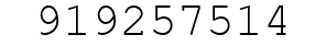Number 919257514.