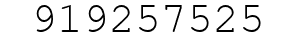 Number 919257525.