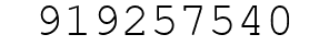 Number 919257540.