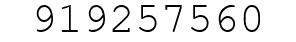Number 919257560.