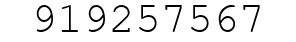 Number 919257567.