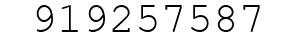 Number 919257587.