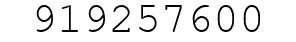 Number 919257600.