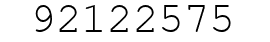 Number 92122575.