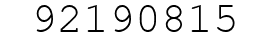Number 92190815.