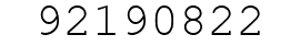 Number 92190822.