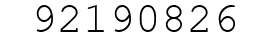 Number 92190826.