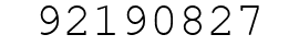 Number 92190827.
