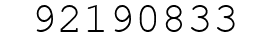 Number 92190833.