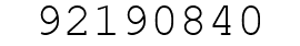 Number 92190840.
