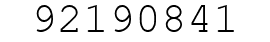 Number 92190841.