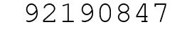 Number 92190847.