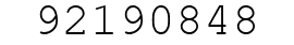 Number 92190848.