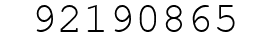 Number 92190865.